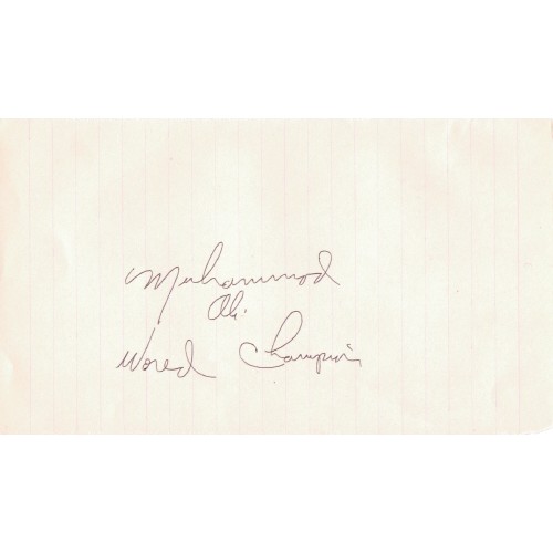 Muhammad Ali Autograph 1960's Signature + 8x10 KO Liston Photograph